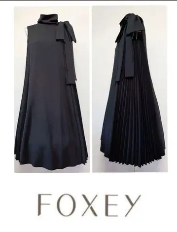 폭시 NY42366 Elara dress 리본 원피스 블랙 38