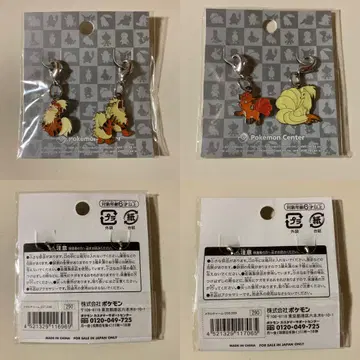 포켓몬 로토무&밀로틱 가디&윈디 메탈 참 세트