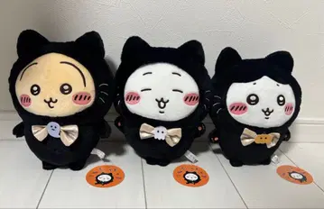 치이카와 (먼작귀) 토끼 하치와레 검은 고양이 봉제 인형 3체 세트