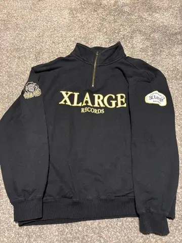 XLARGE 블랙 집업 맨투맨