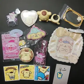 산리오 폼폼푸딩 아크릴 키링 굿즈 세트