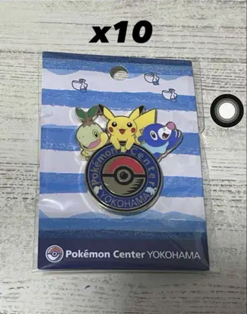 미개봉 포켓몬 센터 요코하마 로고 핀즈 10개 세트
