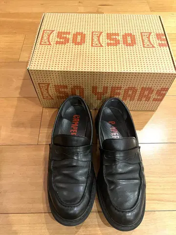 CAMPER 블랙 로퍼 박스 포함