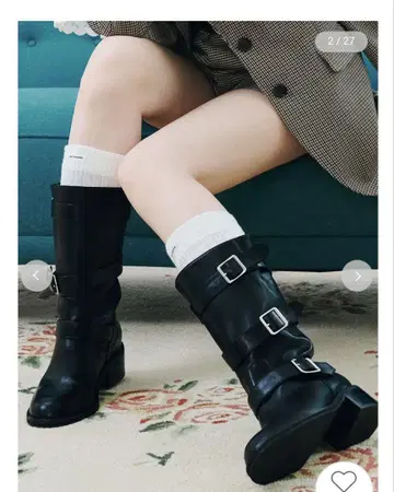 LILY BROWN (릴리 브라운) 3버클 미들 부츠