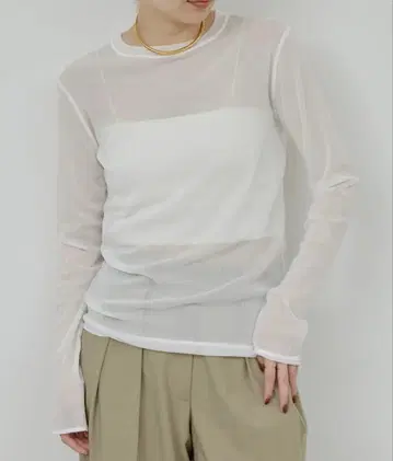 개럴개런트 [ La nature linge ] 시어 튤 상의
