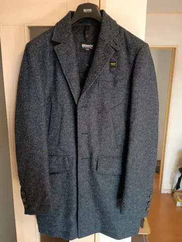 Blauer 울 체스터 코트