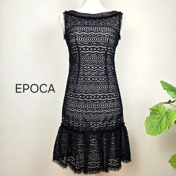 새상품급 EPOCA 에포카 원피스 38 M 드레스 레이스 무릎 아래 롱