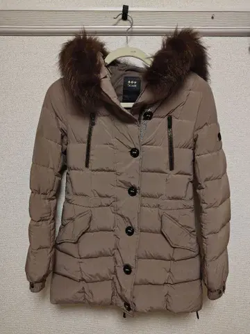 TATRAS 후드 부착 다운 자켓 베이지