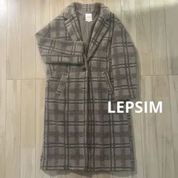 LEPSIM 체크 무늬 코트