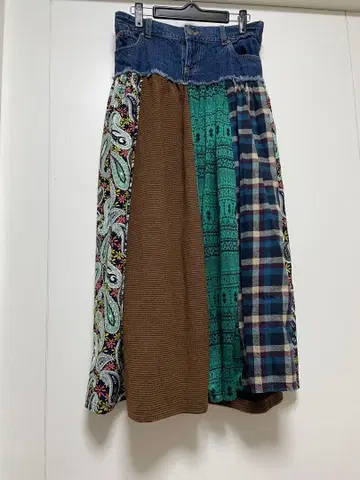 티티카카 패치워크 롱 스커트