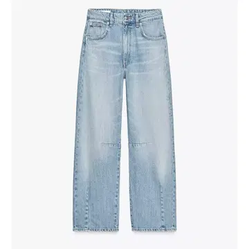 ZARA TRF 배기 벌룬 미드 라이즈 데님 팬츠