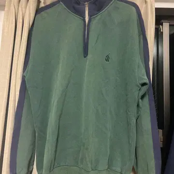 좋은 배색 90s or 80s 노티카 하프 지퍼