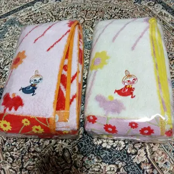 무민 리틀미 프리미엄 소프트 페이스 타월 2개