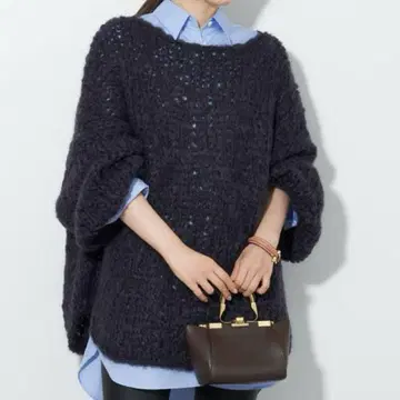 Plage HAND KNIT 점보 타무 니트 네이비