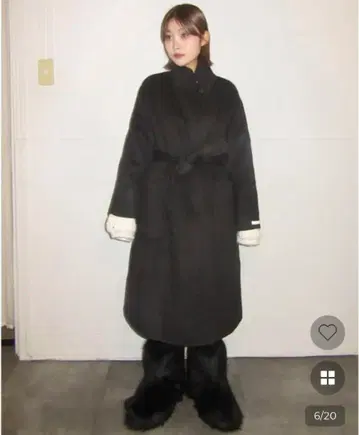 핸드메이드 스탠드 카라 울 코트