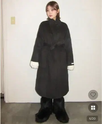 핸드메이드 스탠드 카라 울 코트