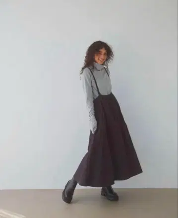 ALEXIA STAM 롱 스커트 블랙