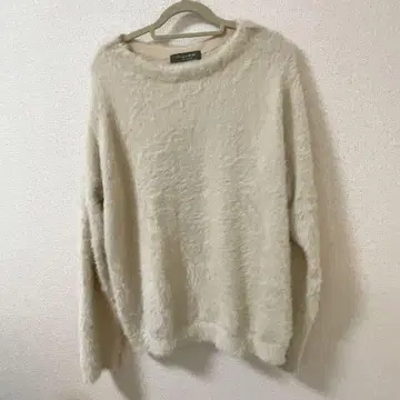 UNITED ARROWS 크루넥 긴팔 니트 크림색