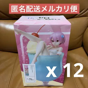 라우완 한정판 리제로 라무 크림 소다 1/7 스케일 피규어 12개