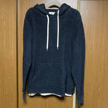 스노우피크 파일 소재 후드티 네이비 XL