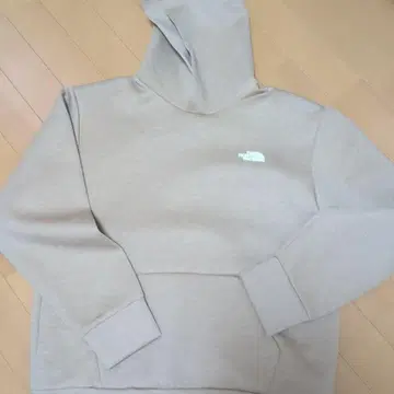 THE NORTH FACE 베이지 후드 부착 후드티
