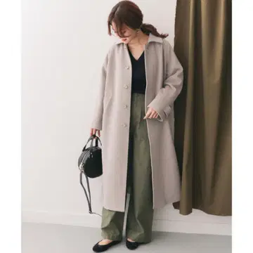 URBAN RESEARCH DOORS 라토레 울 컬러 롱 코트