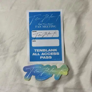 Ten Blank 팬미팅 스티커 2장 세트
