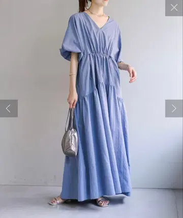mystic 드로스트 개더 원피스