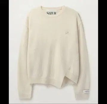 SATUR 세터 캐시미어 비대칭 니트 WS
