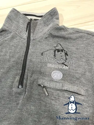 먼싱웨어 골프웨어 하프 지퍼 티셔츠 Munsingwear