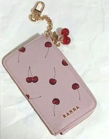 [ RANDA ] 체리 프린트 프래그먼트 케이스 핑크