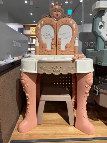 마법의 화장대 핑크 화장대 거울 포함