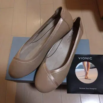 VIONIC 베이지 플랫슈즈