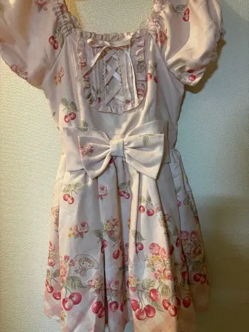 리즘멜로 체리 패턴 원피스 마이멜로디 LIZLISA