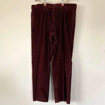 L.L.Bean 버건디 코듀로이 투 턱 팬츠 w38인치