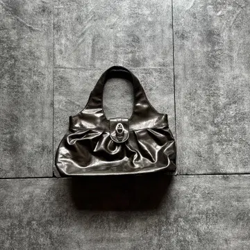 archive grunge metallic shoulder bag y2k