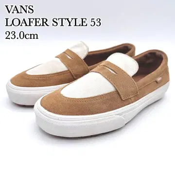 [새상품급] VANS 코인 로퍼 스타일 53 브라운 화이트 스웨이드