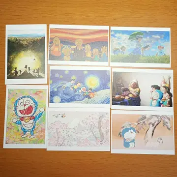 영화 도라에몽 진구(노비타)의 그림 세계 이야기 엽서 전 8매 세트