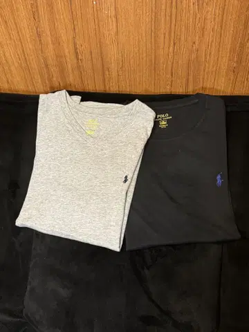 POLO T셔츠 2장 세트 그레이 블랙