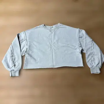 KBF 그레이 크롭 트레이닝복