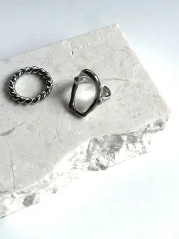 silver925 반지 2개 세트