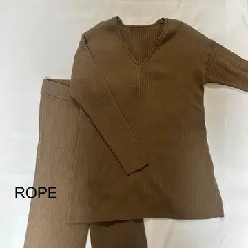 ROPE 셋업 리브 니트 팬츠