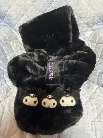 쿠로미 마스코트 부착 티펫 머플러 택 포함 미사용 새상품 산리오