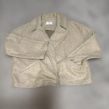 [ ZARA / 자라 ] 베이지 버튼 없는 숏 기장 피코트 M 사이즈