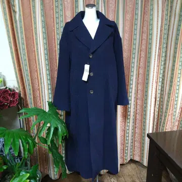로데오 크라운 네이비 롱 코트 3버튼