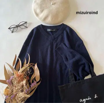7985* mizuiroind V넥 니트 원피스