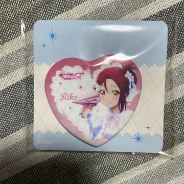 러브 라이브! 사쿠라우치 리코 선플 하트 캔뱃지 모리 판타지