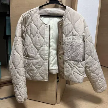 Jena 충전솜 퀼팅 자켓 베이지