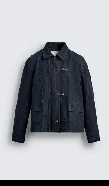 토글 버튼 데님 자켓 L 사이즈 ZARA