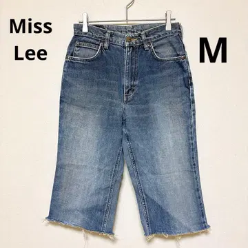 일본제 Miss Lee 데님 컷오프 하프 팬츠 여성용 청바지 M